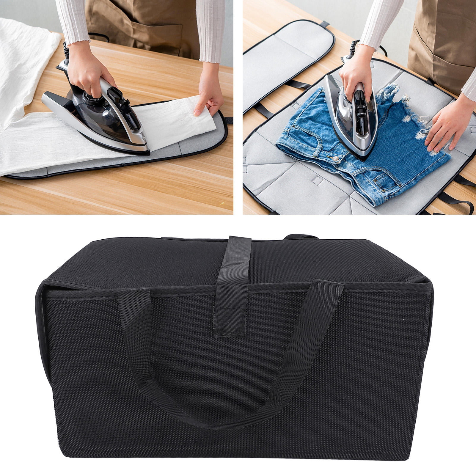 YAHHU Folding Ironing Mat Oxford Fabric Multipurpose Portable Tabletop Ironing Pad Heat Resistant Blanket for Stitching Sewing Applique Work 12.6 inches / 32 cm Size 2 Count