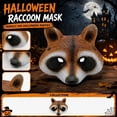 thumbnail image 5 of Yellow Raccoon Halloween Mask, Masquerade Mask, Halloween Party, Halloween Photo Booth Props, 9X9 Inch Animal Mask for Carnival Dress Up and Group Activity Use, 5 of 5