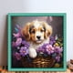 thumbnail image 2 of Hilo Algodón Ecológico Bordado Cesta Con 11CT Punto Cruz Cachorro 40x40cm, 2 of 9