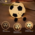 thumbnail image 2 of Tonnylam Lámpara de silicona con sensor de palmaditas de fútbol para niños, regalo de cumpleaños, mesita de noche, lámpara de mesa, luz nocturna, 2 of 6