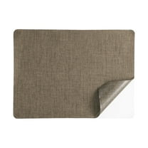 Uxcell Linen Repair Patch, 8 x 11 Inch Self-Adhesive Linen Fabric Repair Patches for Sofa Couch Clothes Handbag Tents Car Seats Furniture, Coffee