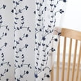thumbnail image 6 of Sheer Curtains 54 Inch Length Gold, Leaf Embroidered Grommet Voile Drapes for Living Room, Bedroom, Window Treatments Semi Curtain Panels(Taupe, 52" W x 54" L, 2 Panels), 6 of 9