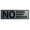 Brushed Silver, variant on No Shoes No Shirt No Service Door / Wall Sign - Dark Brown - Small