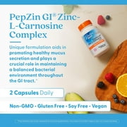 Doctors Best PepZin GI, Zinc-L-Carnosine Complex, Non-GMO, Vegan, Gluten Free, Soy Free, Digestive Support, 120 Veggie Caps