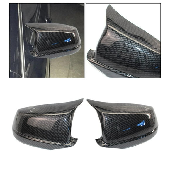 2pcs Rearview Wing Mirror Carbon Fiber For Cola Cubierta del espejo retrovisor