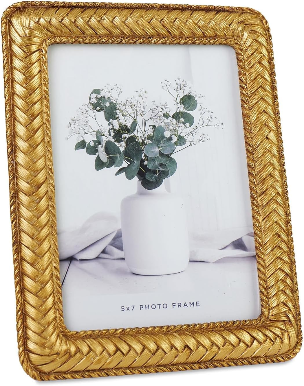 Laura Ashley Cornice Per Foto 2x3 In Resina Oro: Design Vintage Ispirato, Per Tavolo O Parete
