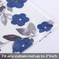 thumbnail image 4 of DSstyles Sheer Curtains Print Flower Tier Curtains Kitchen Curtains for Small Half Window Farmhouse Window Treatment Sets for Bathroom, 4 of 9