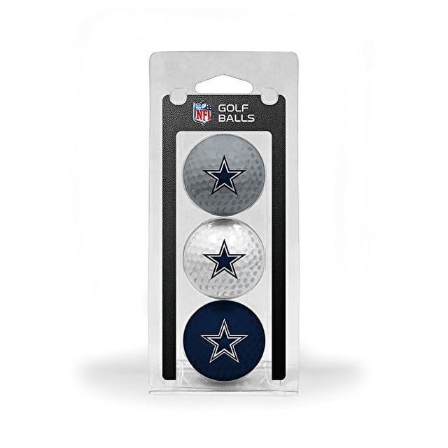 Pelotas de golf de tamaño reglamentario Team Golf Dallas Cowboys paquete de 3 color completo