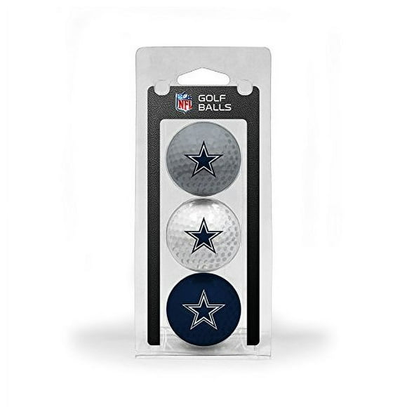 Pelotas de golf de tamaño reglamentario Team Golf Dallas Cowboys paquete de 3 color completo