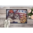 thumbnail image 2 of Carolines Treasures PPP3273MAT Shih Tzu Americana Sweethearts Door Mat Indoor Rug or Outdoor Welcome Mat 18x27 Doormat, 2 of 3