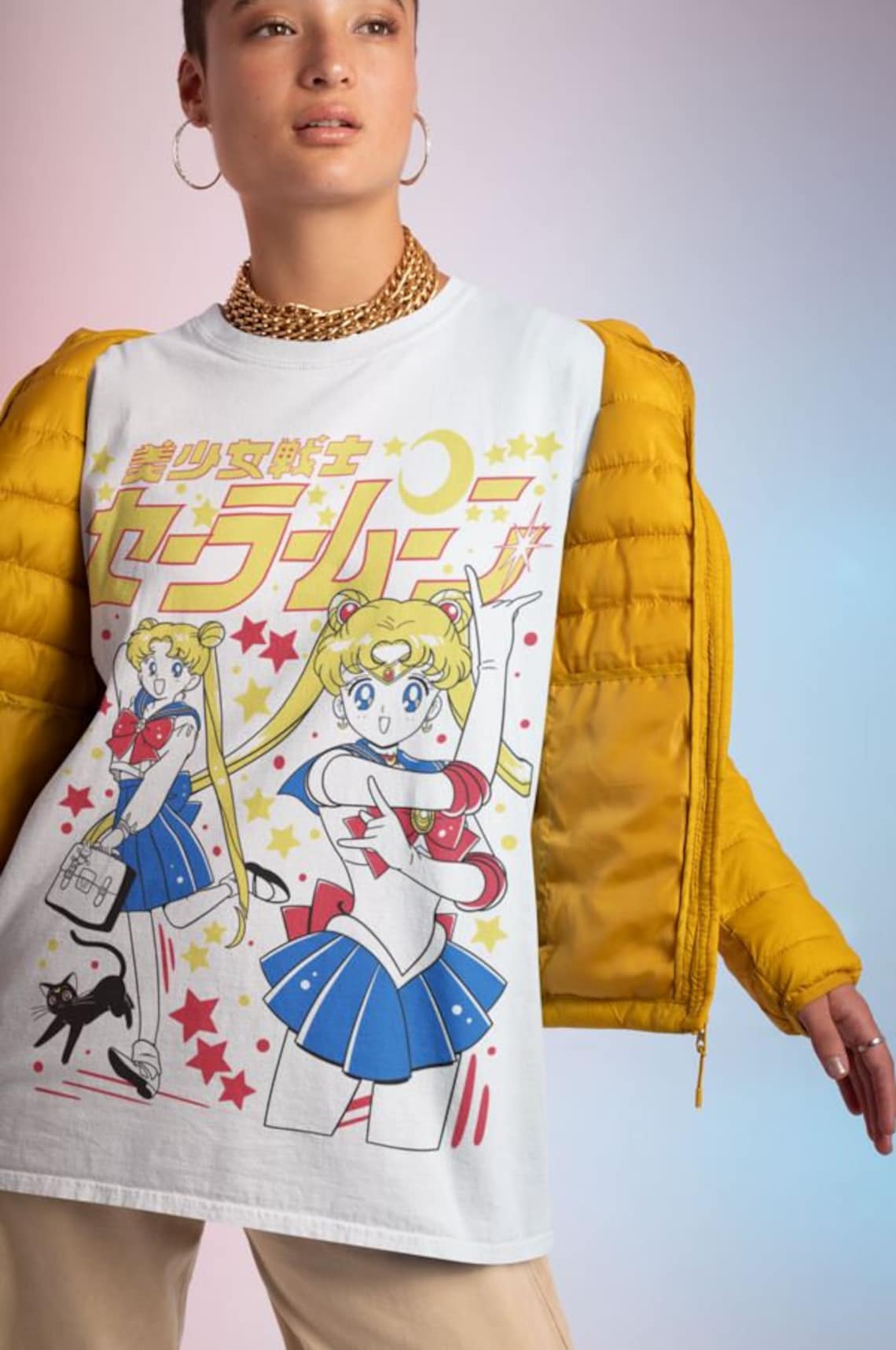 90's anime girl | Harajuku Shirt | anime girl | Anime Shirt | Japanese ...