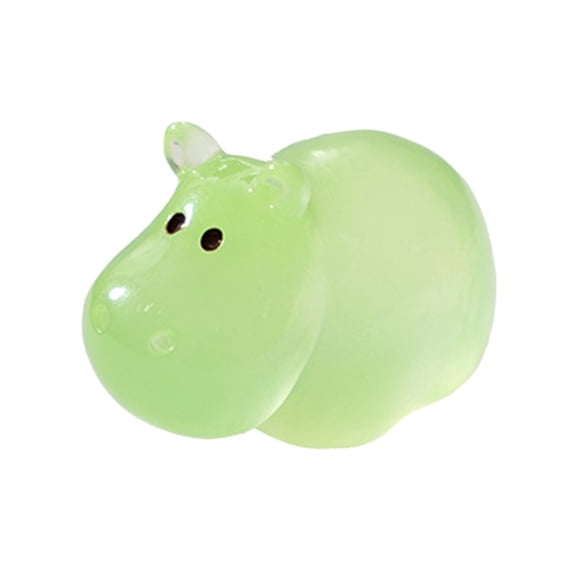 Luminous Mini Resin Animals Glow in The Dark Small Tiny Resin Figurines Garden Miniature Figures for Crafts Micro Landscape Decoration Fairy Garden Accessories Home Decor, 2.9CM