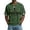 Dark Green, variant on Hello Darkness My Old Friend Men's Waffle Knit V-Neck T-Shirt, Funny Beer Print Tee, Casual Raglan Sleeve St. Patrick's Day Top, Humorous Athletic Fit Summer Shirt