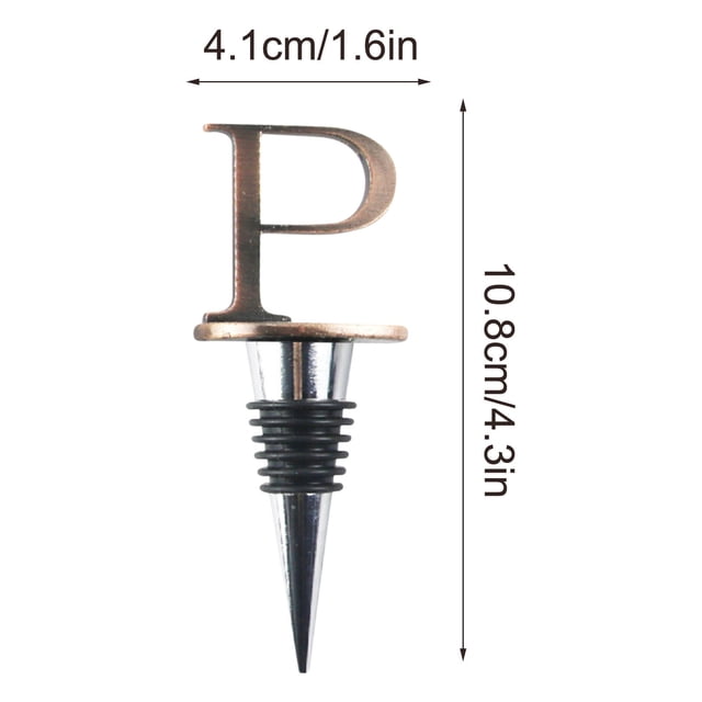 Leodye 1PCS 26 English Alphabet Wine Stoppers - Party Favors for Wine Bottles, Decorative & Practical
