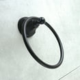 thumbnail image 2 of Kingston Brass BA4814MB 6 in. Metropolitan Towel Ring, Matte Black, 2 of 3