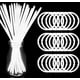 thumbnail image 1 of Pulseras y collares Glow Stick YOFOBU, 300 unidades, blancos, 20 cm, 1 of 7