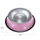 thumbnail image 2 of Savori Bling Dog Bowls Rosa 640Ml Hecho A Mano Con Diamantes De Imitación Bling Cuencos Para Mascotas De Acero Inoxidable Alimentador De Agua Doble Para Cachorros, Gatos Y Perros - Juego De 2, 2 of 5