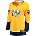 thumbnail image 2 of Women's Fanatics Michael Bunting Gold Nashville Predators Home Breakaway Player Jersey, 2 of 3