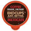 EKOCUPS Organic Mexican Coffee Pods, Fair Trade Organic Coffee Pods, Dark Roast Coffee, Single Serve Coffee for Keurig K Cups Machines, Hot or Iced Coffee, Gourmet Coffee in Recyclable Pods, 40 Count