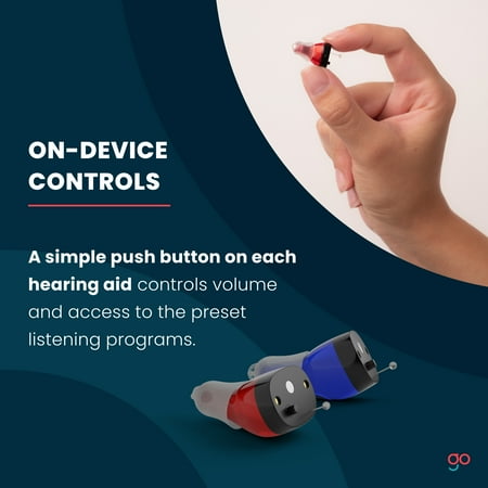Go Hearing - Go Prime OTC Hearing Aids - Black