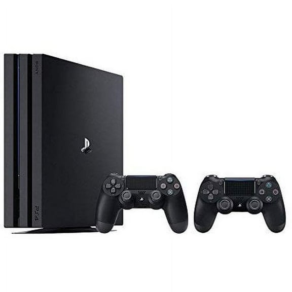 Restored PlayStation 4 Pro Console Bundle 2 Items: PS4 Pro 1TB Console And An Extra PS4 Dualshock 4 Wireless Controller Jet Black (Refurbished)