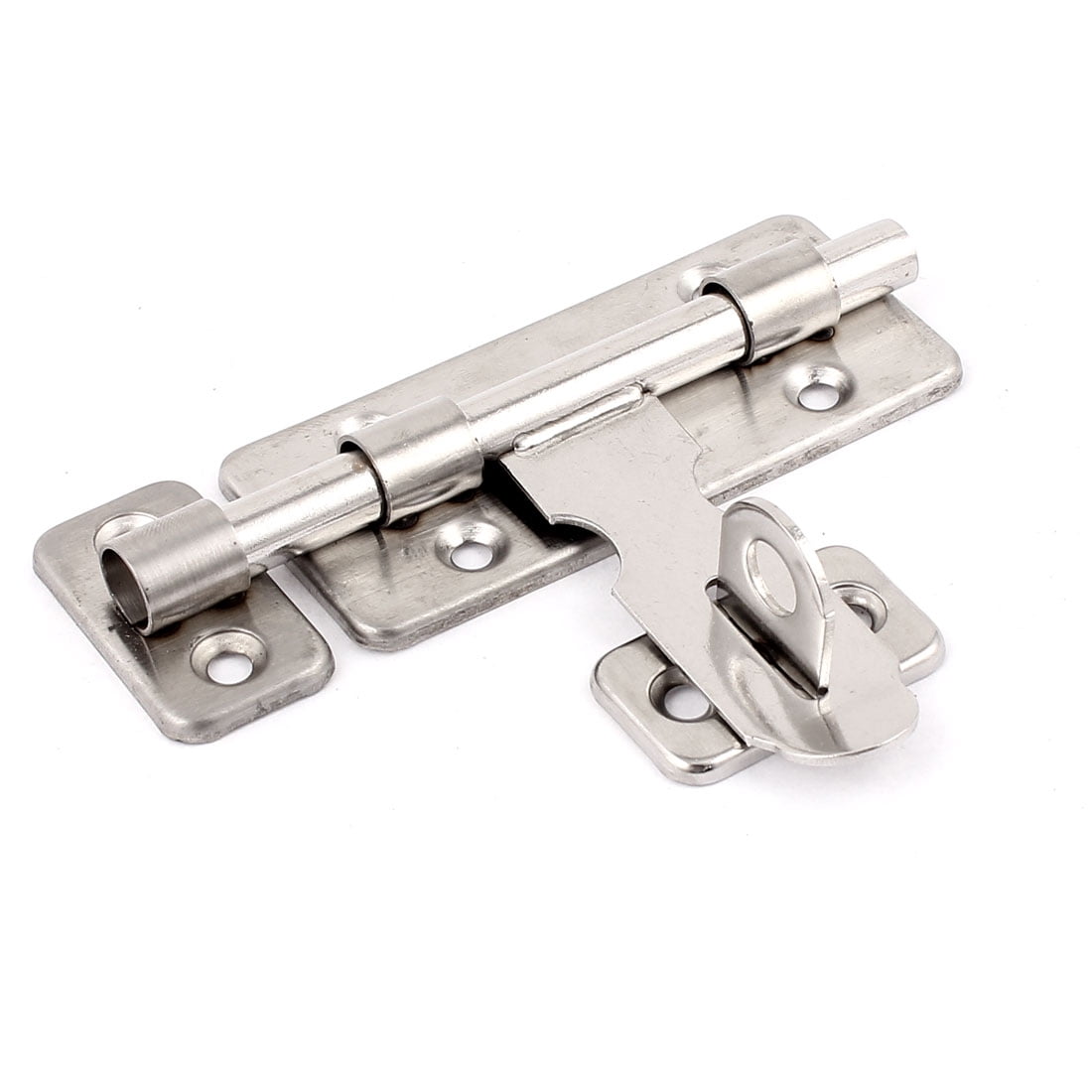 Unique Bargains Door Lock Latch Slide Barrel Bolt Clasp Set 4 Long Unique Bargains Door Lock Latch Slide Barrel Bolt Clasp Set 4 Long Silver Tone