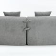 thumbnail image 5 of MODEL LY-025 COMPRESSION SOFA :4 Seater Light Gray Sofa with Chenille fabric, 30D ,60 Hardness full sponge,4 pillows for Living Room, Home Furniture Sleeper Sectional Sofa for Apartment, 5 of 5