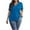 Blue, variant on yievot Plus Size Tops for Women Ribbed Knit Dressy Casual Blouses Short Sleeve V Neck Pullover Summer Shirts