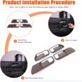 thumbnail image 3 of TINKI Inner Door Handle Bowl Cover Trim Compatible with Toyota Land Cruiser Prado 250 J250 LC250 2024 2025,  Interior Accessories 4Pcs, 3 of 7