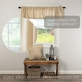 thumbnail image 7 of VHC Brands Burlap Vintage Farmhouse Kitchen Curtain Valance, Vintage Tan 16x72, 7 of 7