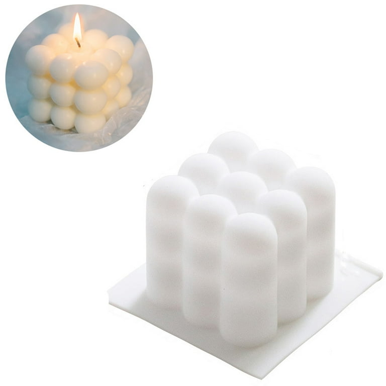 PersonalhomeD Molde de vela de silicona Irregular 3D, molde de vela de  aromaterapia artesanal, Material de vela de resina, suministros de  fabricación