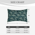 thumbnail image 4 of Sikiie Fish Style Print Plush Pillow Cover, Wrinkle-proof and Stain-resistant Pillow Protector without Pillow Core, Home Decoration-16"x24", 4 of 6