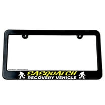 Bigfoot Sasquatch Recovery Vehicle Funny Humor ModelV01 License Plate Frame