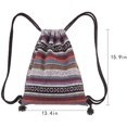 thumbnail image 2 of Drawstring Backpack Light Cinch Bag Gym Sack String Bag - B, 2 of 6
