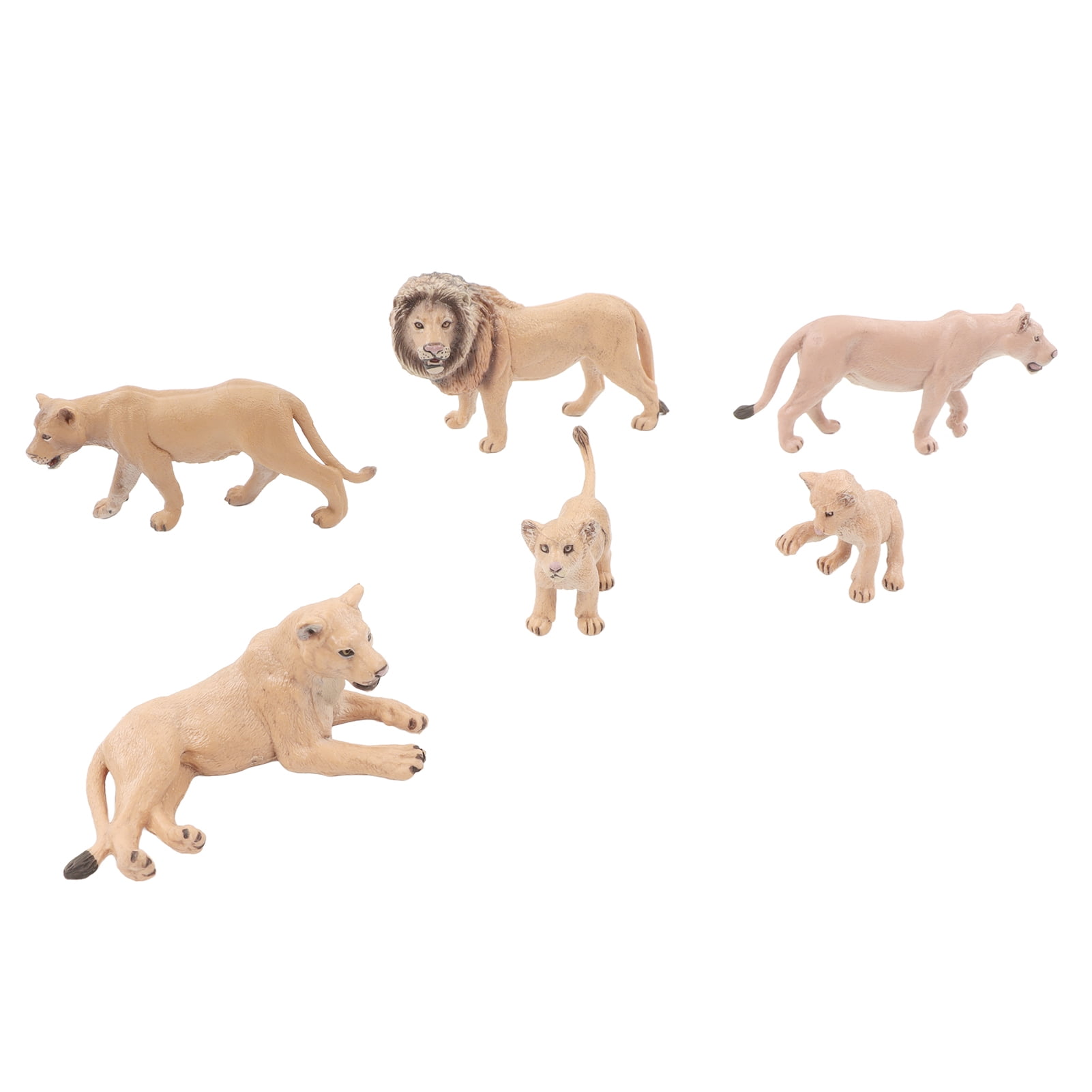 FAGINEY Mini Wild Animals Statue,Lions Model Set,6 Pcs Lions Model Set Lifelike Mini Wild Animals Statue Lions Family Figures Decoraion For School Project FAGINEY Mini Wild Animals Statue,Lions Model Set,6 Pcs Lions Model Set Lifelike Mini Wild Animals Statue Lions Family Figures Decoraion For School Project