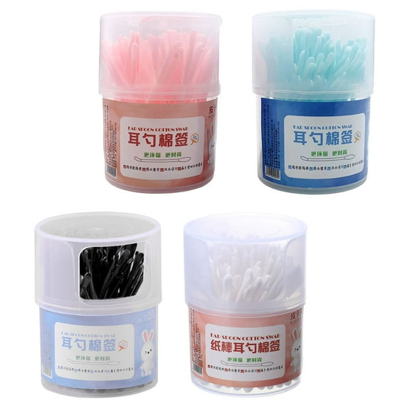Niceauty Assorted Color Disposable Cotton Swabs for Home Use Makeup Removal and Wound Boxes