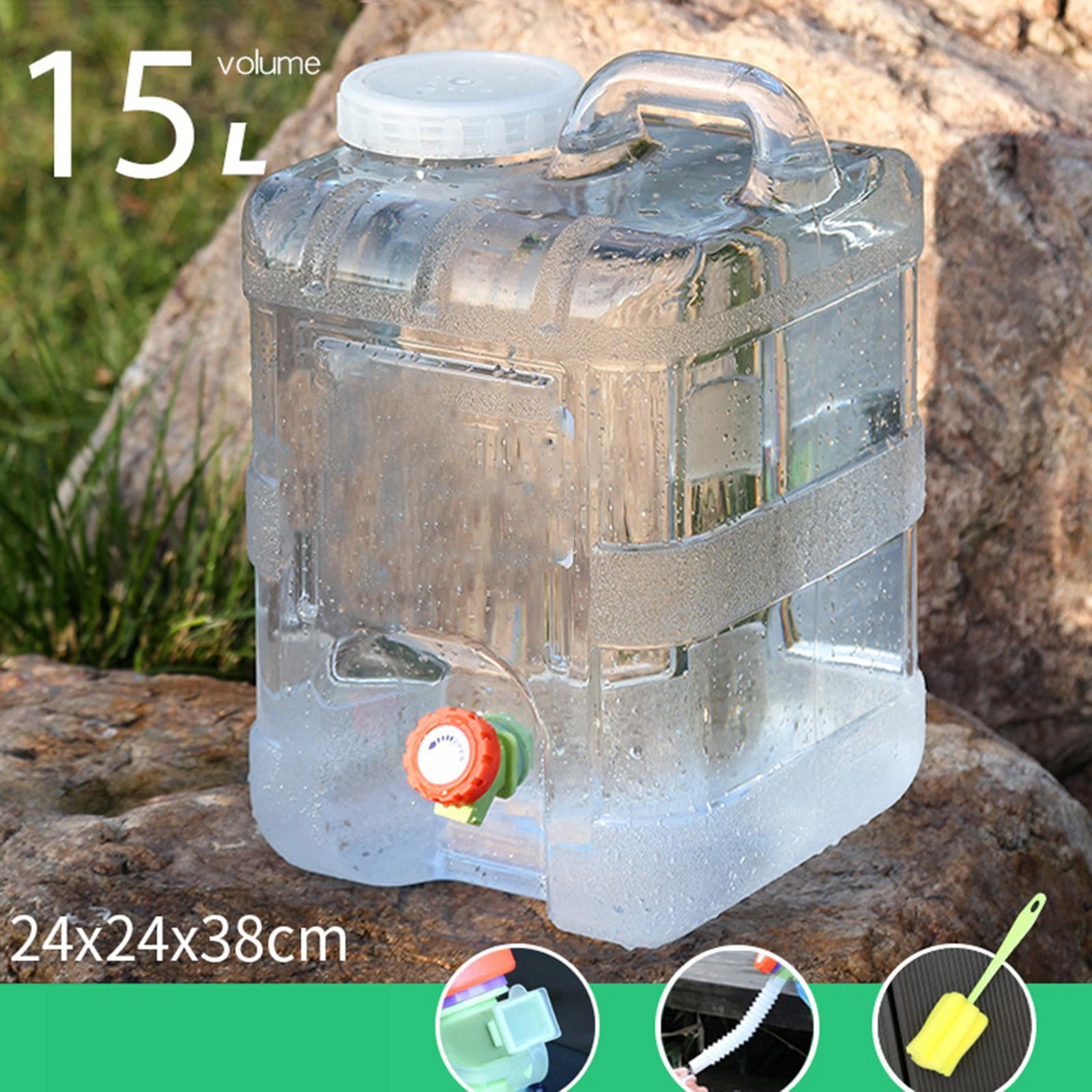 2 Bidons D'Eau Pliables 7.5L - Sacs De Camping Avec Robinet - Transport Extérieur