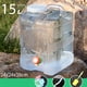thumbnail image 2 of Contenedor de agua para acampar, almacenamiento de agua de emergencia con grifo, alta temperatura 15L, 2 of 9