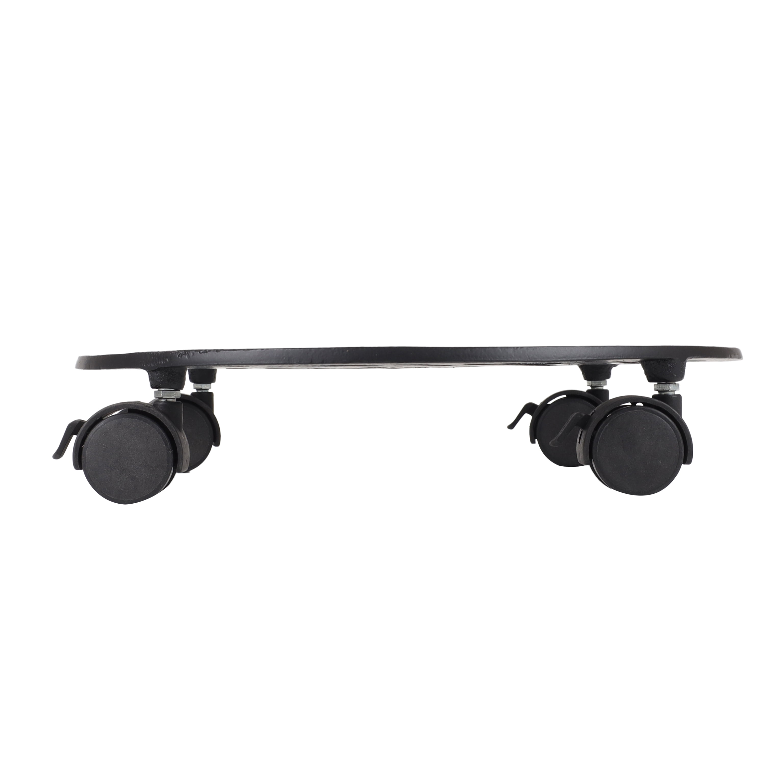 Better Homes & Gardens 14" Black Metal Plant Caddy with Locking Casters
