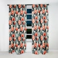 thumbnail image 5 of Designart "Vivid Tribal Floral Mix II" Botanical Traditional Curtain, Floral Single Panel, 5 of 6