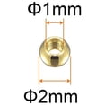 thumbnail image 2 of Uxcell Beads 2mm Stainless Steel 1mm Hole Dia Bead for DIY Crafts, Gold Tone 10 Pack, 2 of 6