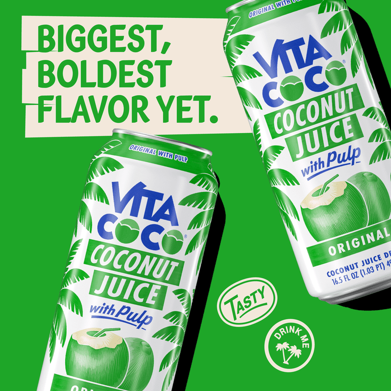 Vita Coco Coconut Juice Original with Pulp, 16.5 fl oz, 6 Pack photo 4