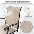 thumbnail image 2 of Sophia & William 5 Piece Outdoor Patio Bar Set Patio Bar Height Swivel Chairs Padded Textilene Chairs and Table Bistro Set for Bckyard, Deck, 2 of 7
