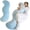 Blue, variant on Pea Pod Body Pillow for Adults, Ergonomic Bolster Side Sleeper Pillow, Long Full-Body Cuddle Pillow for Cooling Comfort & Lumbar Support