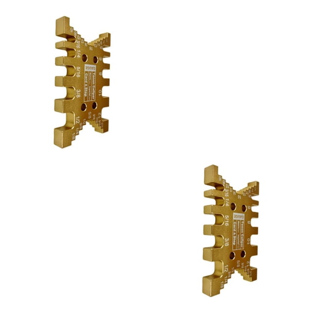 Speravity Tenon Caliper Saw Table Machine Tool Regla de medición para herramientas de carpintería Gold Oro 2piezas