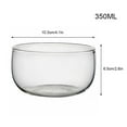 thumbnail image 2 of Raindrops  Glass Bowl Versatile Salad Large Clear Serving Fruit Transparent, 2 of 8