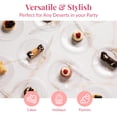 thumbnail image 4 of Prestee 100 Clear Plastic Plates - 6.25 inch Disposable Plates | Fancy Dessert Plates | Hard Round Party Plates | Elegant Appetizer Plates | Heavy Duty Wedding Plates | Small Cake Plates [Diamond], 4 of 8
