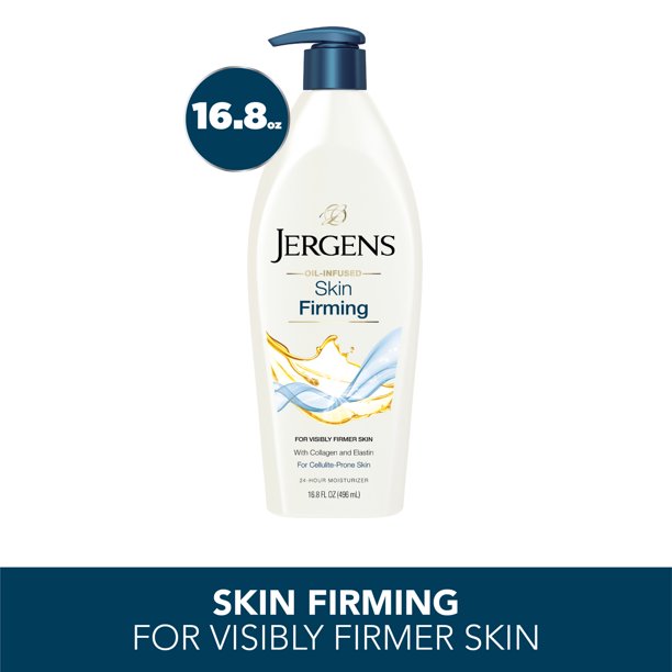 Jergens OilInfused Skin Firming 24Hour Body Lotion, 16.8 fl oz