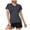 Dark Gray, variant on T-Shirts For Women V Neck Short Sleeve Moisture Wicking Athletic Shirts Sport Activewear Top Womens Tops