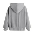 thumbnail image 7 of KPOPLK Baby Clothes for Girls Boy Solid Color Hoodie and Sweatpants Outfit Toddler Sweatsuit(13-14 Years,Grey), 7 of 7